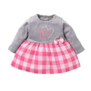 Baby GO Baby-Girl's Cotton A-Line Knee-Length Dresses