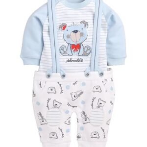 BABY GO Designer Half Sleeve Dungaree for Baby Boys
