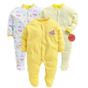 EIO® 100% Cotton Rompers Sleepsuits Jumpsuit Night Suits for Infants Newborn Baby Boys & Girls