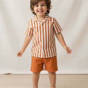 Klingaru Co-ord Set - Orange Stripes